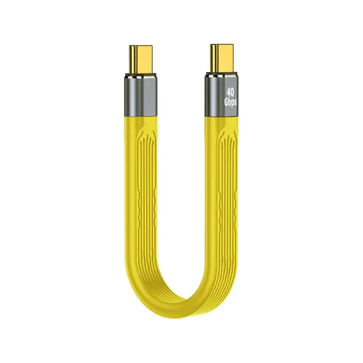 100W 40Gbps USB-C/Type-C to USB-C/Type-C FPC Flexible Data Cable, Length