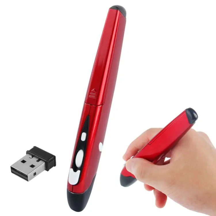 2.4GHz Wireless Pen Mouse with USB Mini Receiver, Transmission Distance