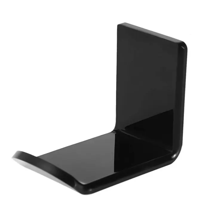 2 PCS Headphone Bracket Sticky Headset Hanger, Black, White