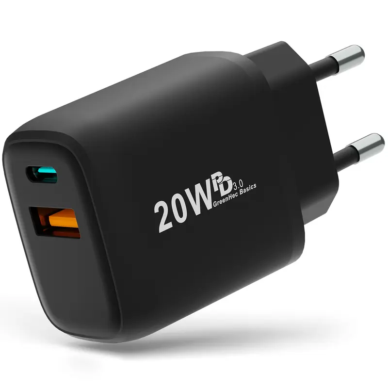 20w Dual Charger - Black
