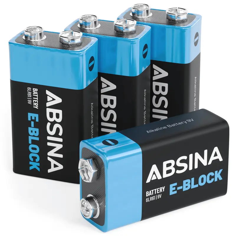 9 V Blockbatterien (6LR61), Alkaline
