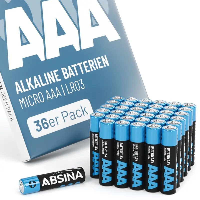 AAA Batterien Micro (LR03), 1,5 V Alkaline