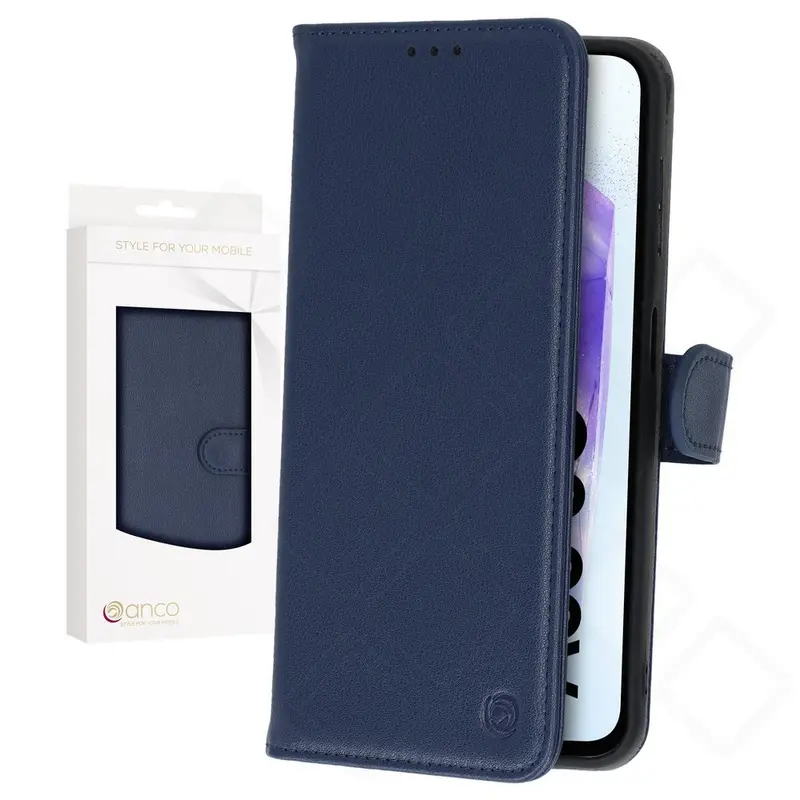 anco Basic Bookcase für Samsung Galaxy A55 5G – Blau