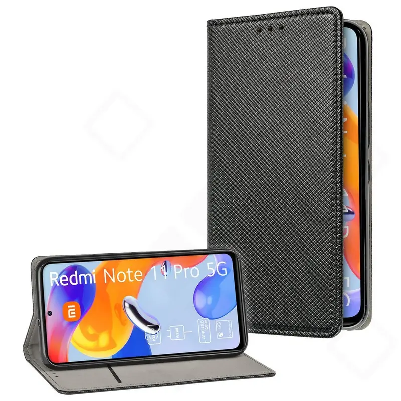 anco Bookcase basic magnetic für Xiaomi Redmi Note 11 Pro+ 5G – Schwarz