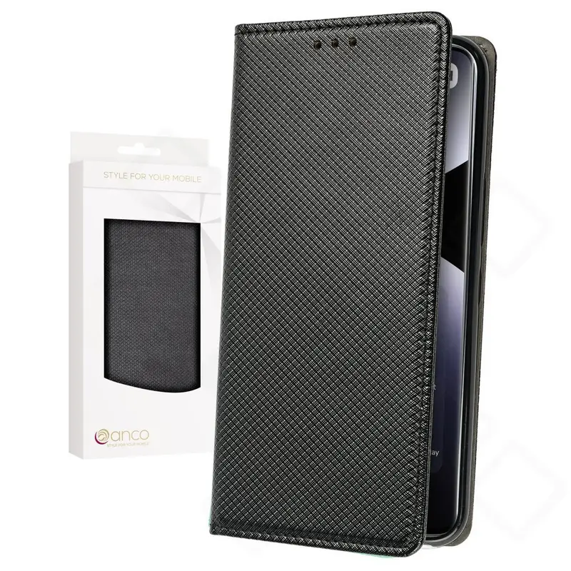 anco Bookcase basic magnetic für Xiaomi Redmi Note 14 Pro 5G, 14 Pro+ 5G – Schwarz