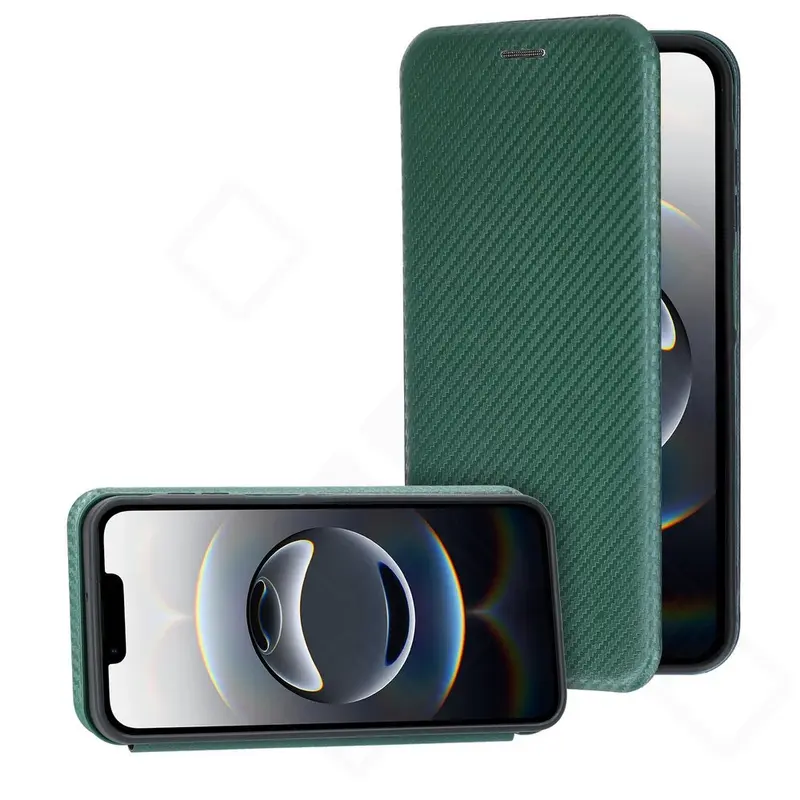 anco Bookcase Carbon Optic für Apple iPhone 16e, 17e