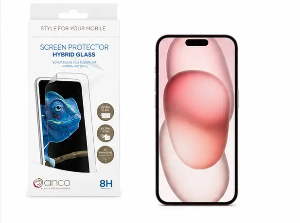 anco Hybrid Glass für Apple iPhone 15 Plus