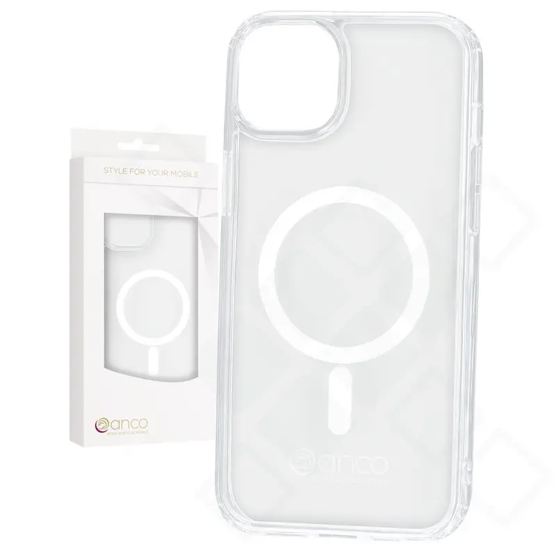 anco Magnetic Case für Apple iPhone 15 Plus – Kristallklar
