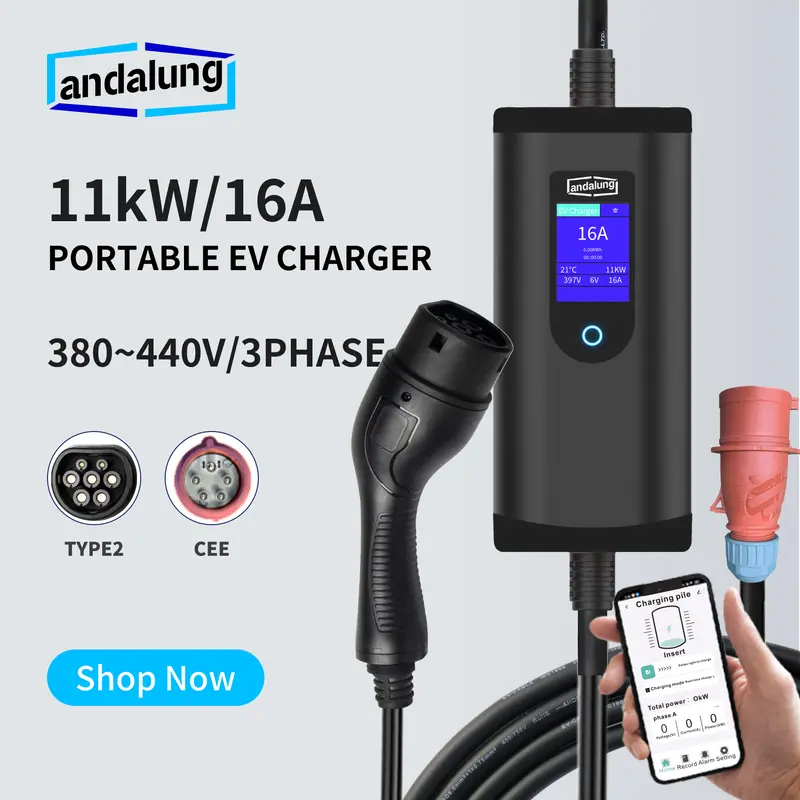 Andalung Portable EV Charger 11KW 7m