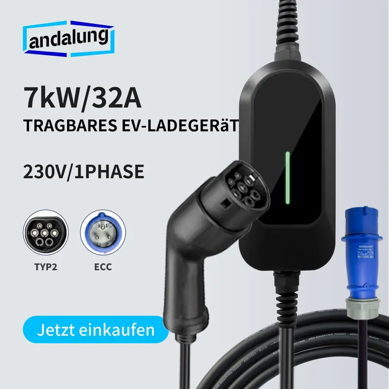 Andalung Portable EV Charger 7KW 5m