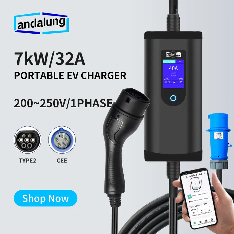 Andalung Portable EV Charger 7KW 7m