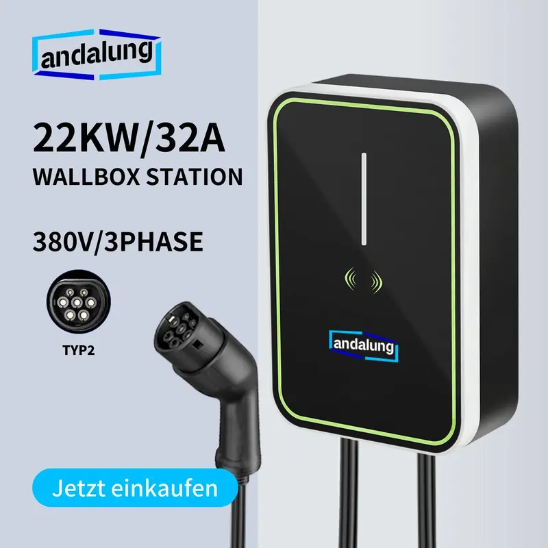 Andalung Wallbox 22 KW 5m Kabel