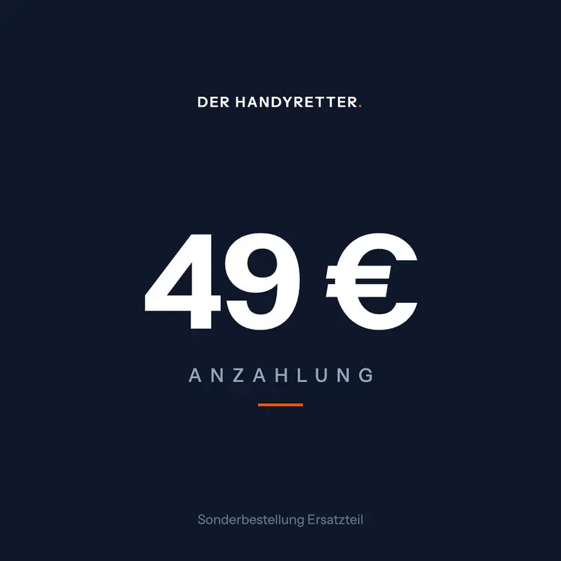 Anzahlung Sonderbestellung Ersatzteil