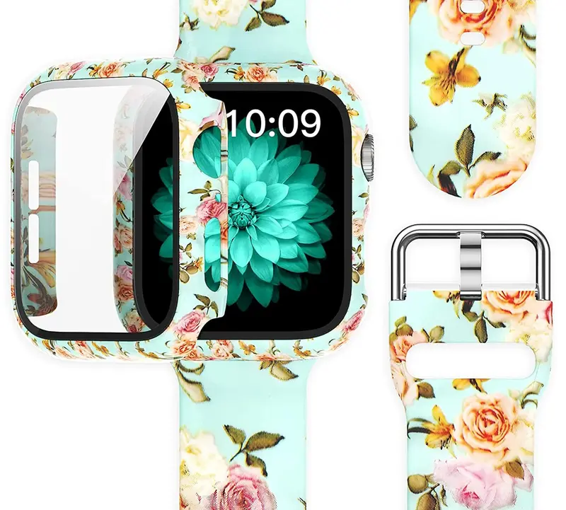 Apple Watch Silikon Armband + Displayschutz