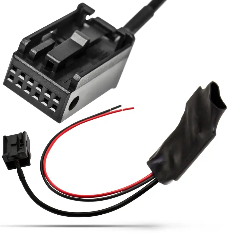 Bluetooth AUX IN Adapter 12pol Quadlock Stecker passend für BMW 3er E90 E91 E92 E93