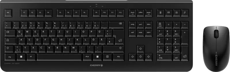 CHERRY Tastatur-Maus Set DW 3000, Wireless, schwarz