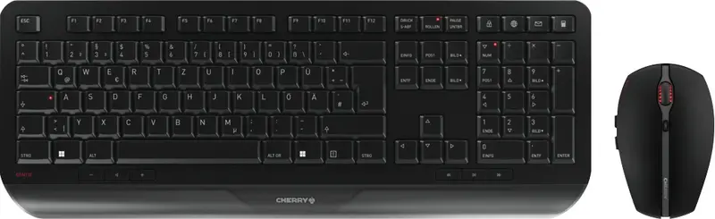 CHERRY Tastatur-Maus Set GENTIX Desktop, Wireless, schwarz