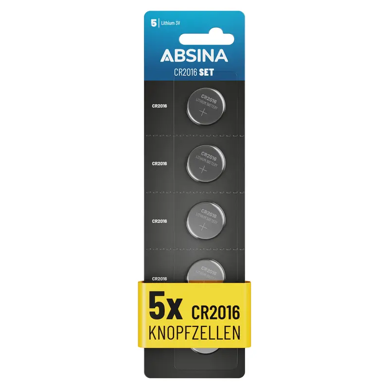 CR2016 Knopfzellen, 3 V Lithium