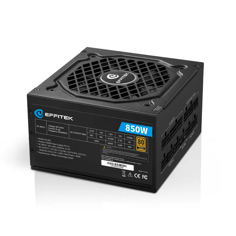 EFFITEK Gold Series ATX 3.1 Power Supply (80 PLUS Gold)
