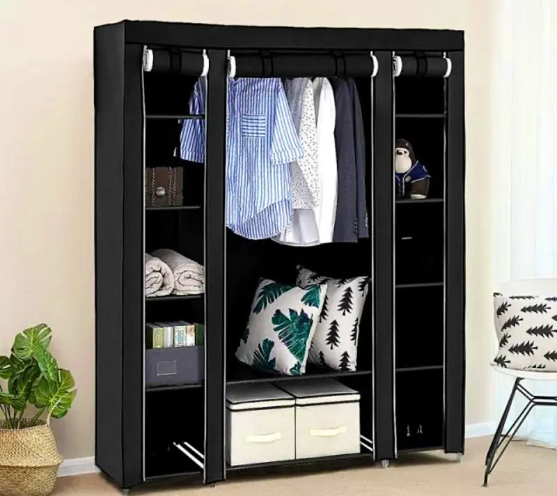 Faltbarer Stoffkleiderschrank