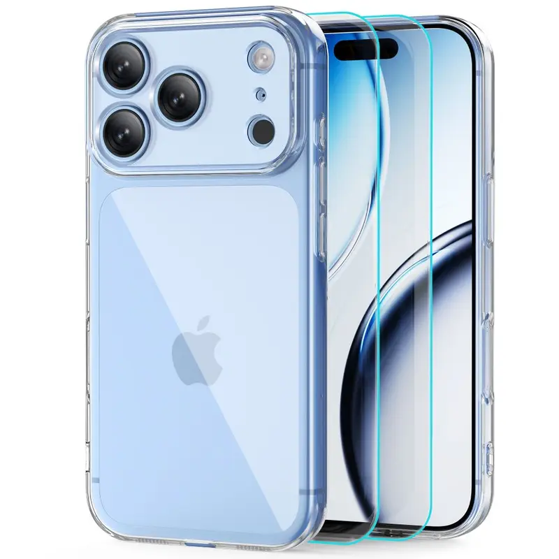 FlexAir Hülle Transparent mit Panzerglas-Set – Tech-Protect