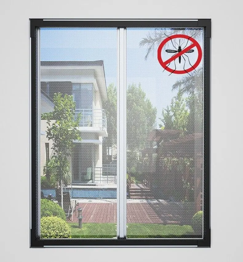 Fliegengitter für Fenster mit Magnetrahmen