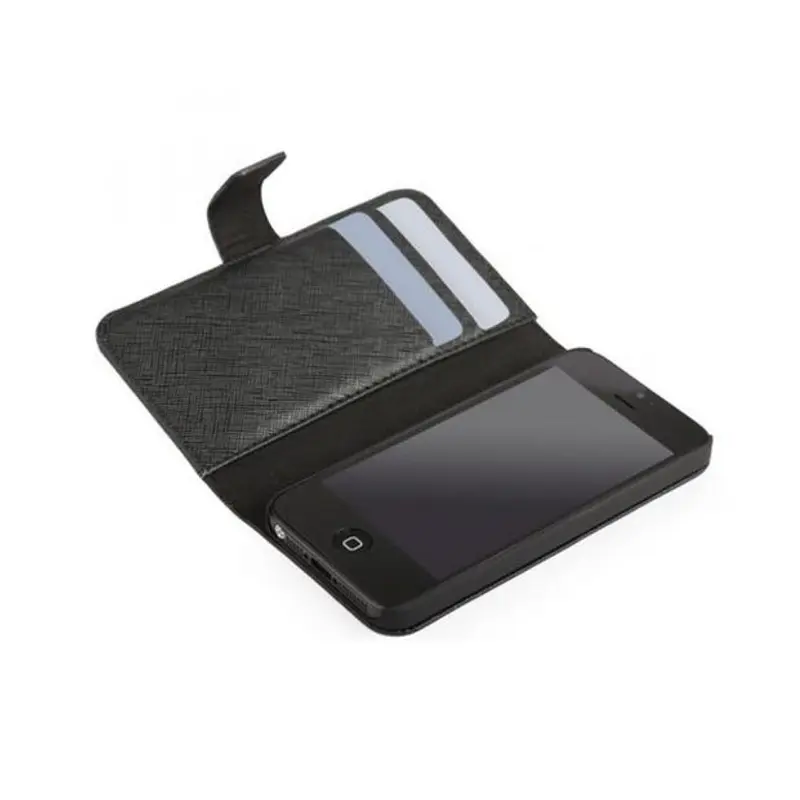 iCandy Flipcase Leder für Apple iPhone 5 schwarz - Neu
