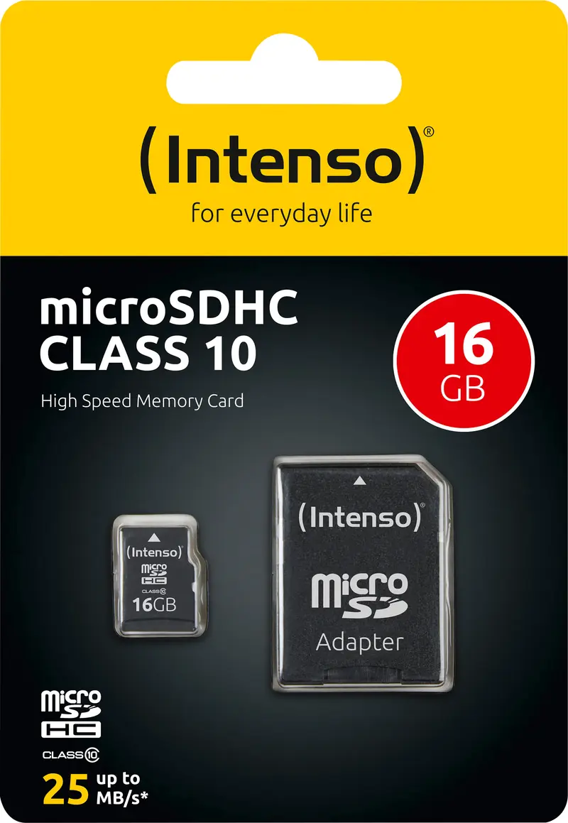 INTENSO microSDHC Card 16GB, Class 10