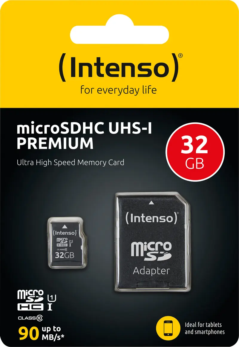 INTENSO microSDHC Card 32GB, Premium, Class 10, U1