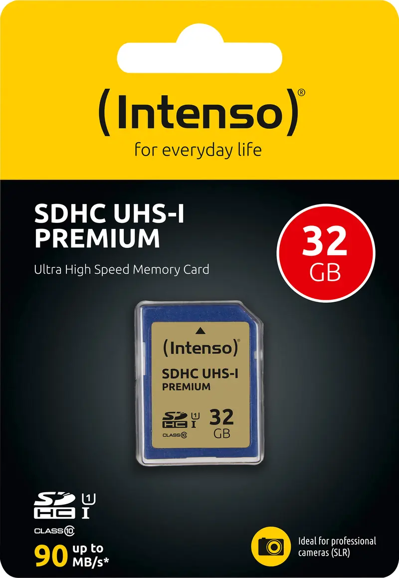 INTENSO SDHC-Card 32GB, Premium, Class 10, U1, UHS-I