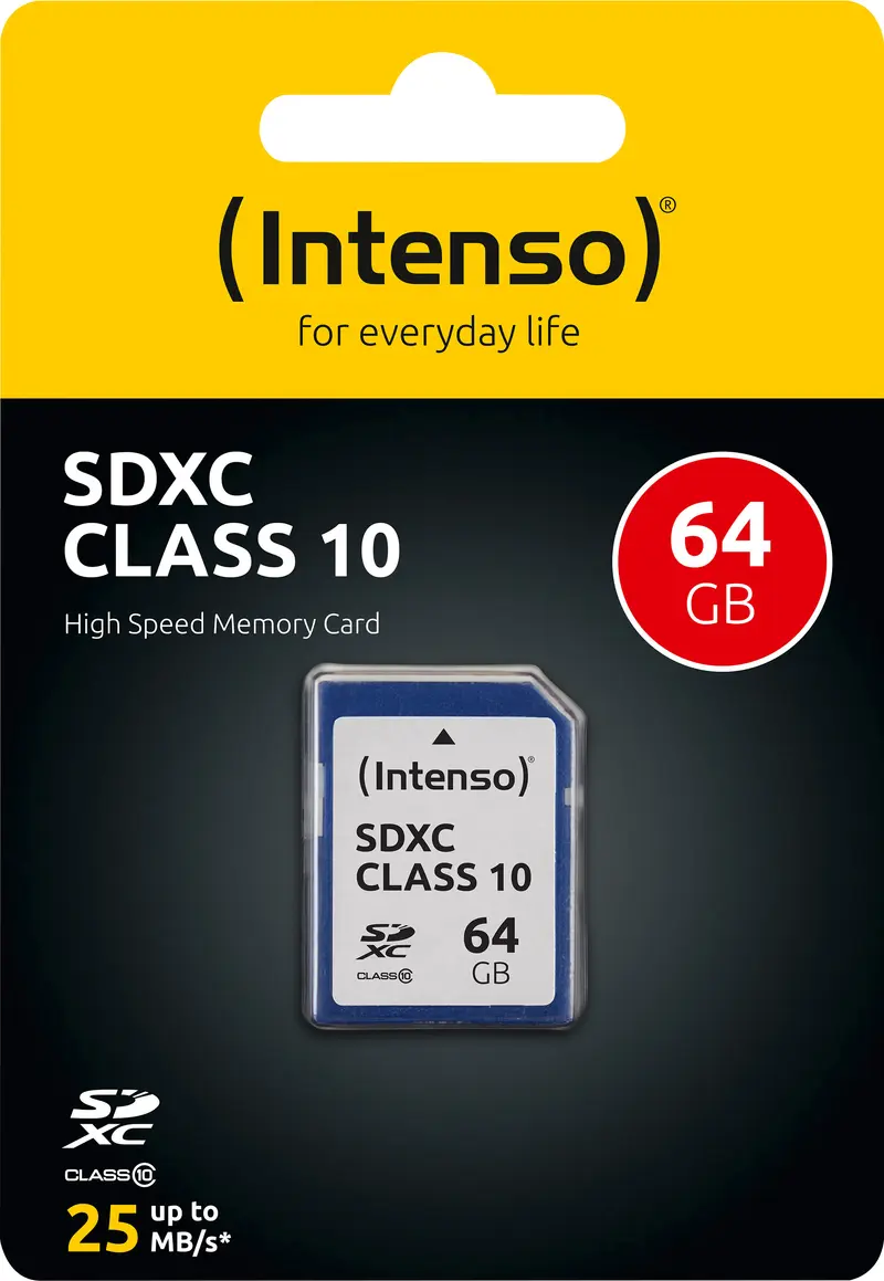 INTENSO SDXC-Card 64GB, Class 10