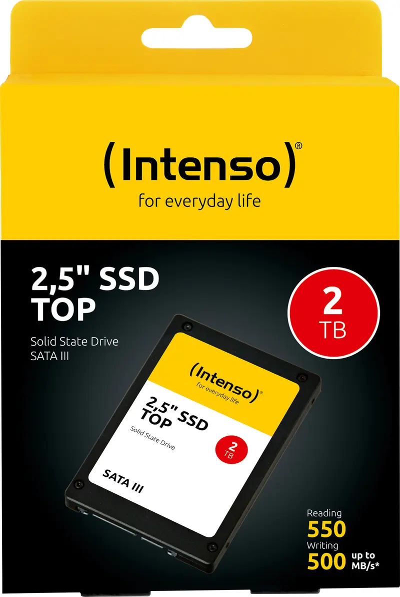 INTENSO SSD 2TB, SATA-III, 6.35cm (2.5''), Top