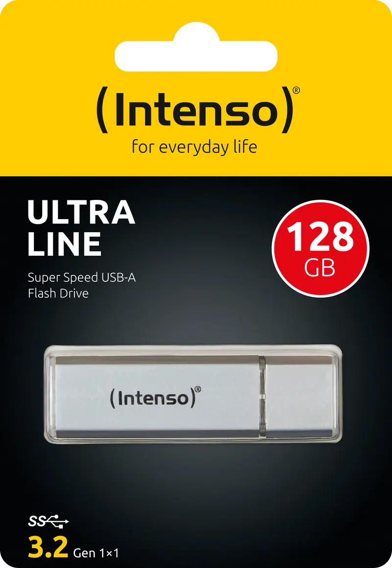 INTENSO USB 3.2 Stick 128GB, Ultra Line, silber