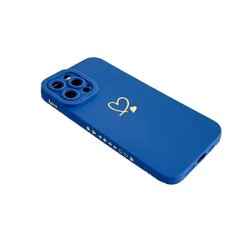 iPhone 14 Silikon Case mit niedlichem Herz