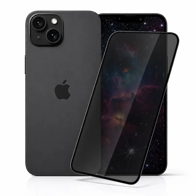 iPhone 15 Plus Panzerglas Sichtschutz – Privacy 9H
