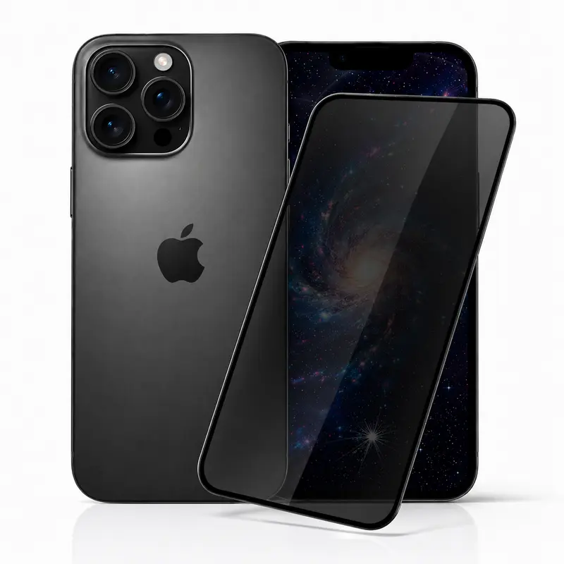 iPhone 16 Pro Max Panzerglas Sichtschutz – Privacy 9H