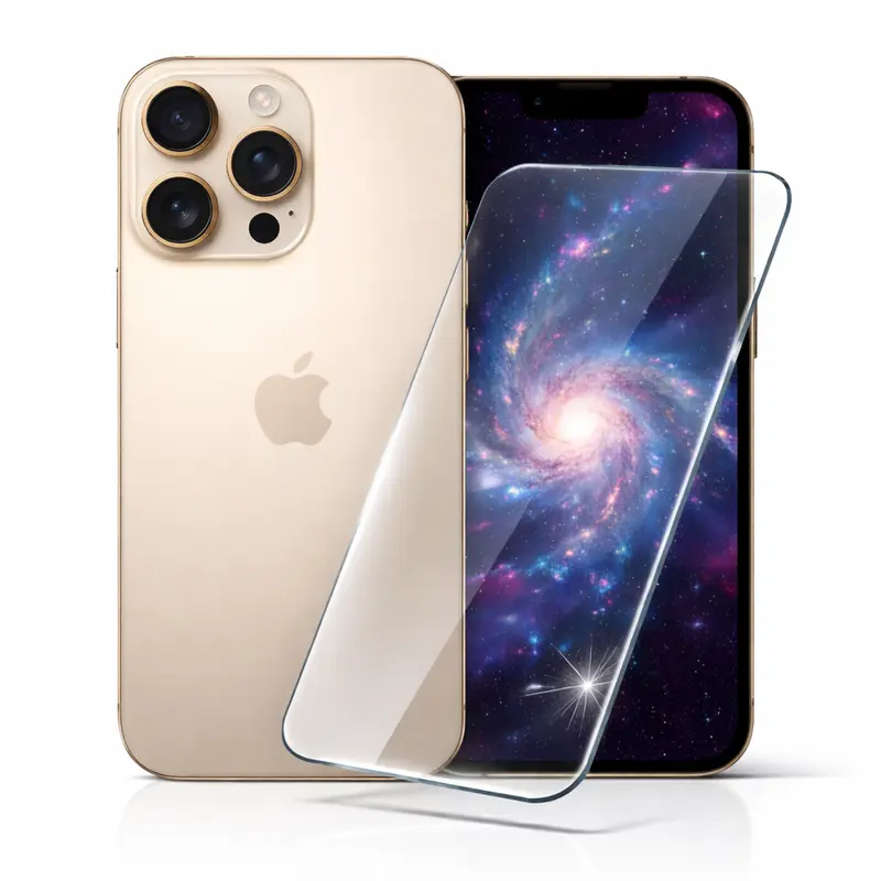 iPhone 16 Pro Panzerglas aus chemisch gehärteten Glas