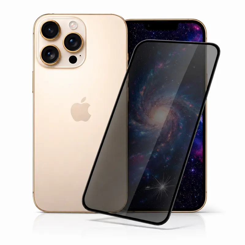 iPhone 16 Pro Panzerglas Sichtschutz – Privacy 9H