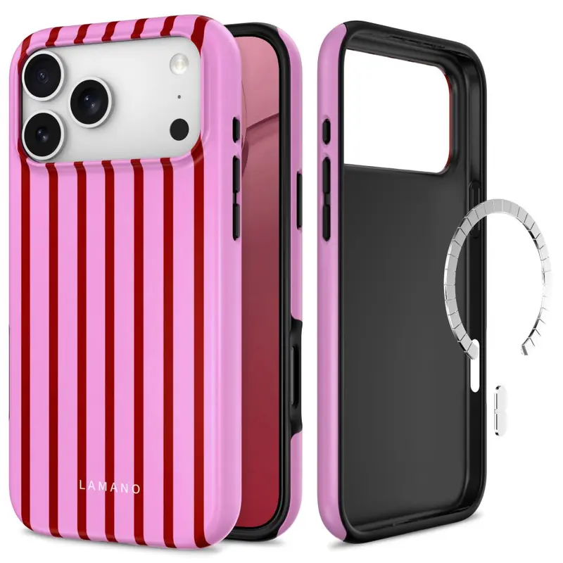 Lamano MagSafe Hülle Pink / Rot – Tech-Protect