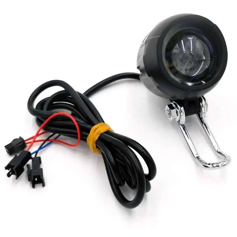 LED Scheinwerfer schwarz mit Hupe 12-72V
