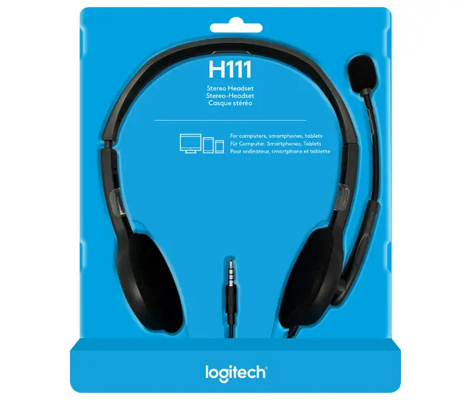 LOGITECH Headset H111, Audio, Stereo