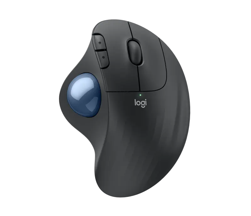 LOGITECH Maus M575S, Ergo, Wireless, Bluetooth, grafit