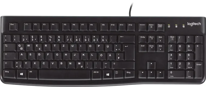 LOGITECH Tastatur K120, USB, schwarz