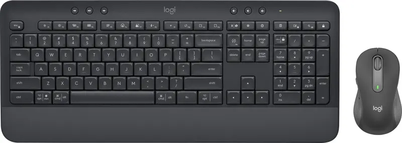 LOGITECH Tastatur-Maus Set MK650, Wireless, Bluetooth, grafit