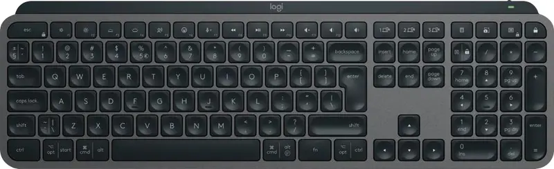 LOGITECH Tastatur MX Keys S, Wireless, Bluetooth, grafit