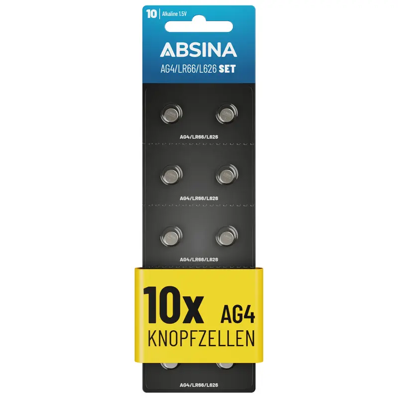 LR626 Knopfzellen (AG4), 1,5 V Alkaline