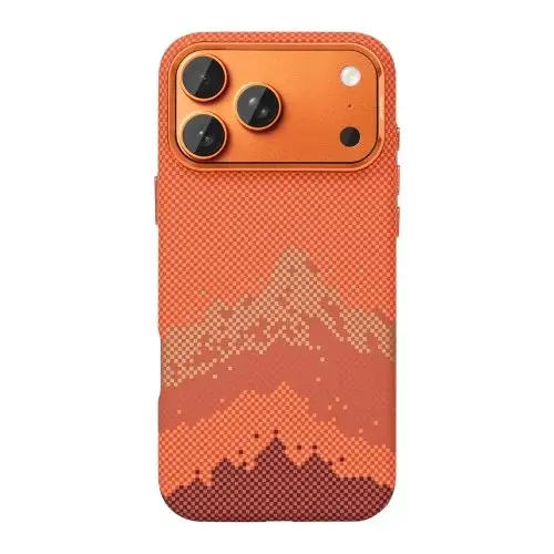 MagSafe Hülle Mountain Orange – Rixus Alpine Ultra Slim
