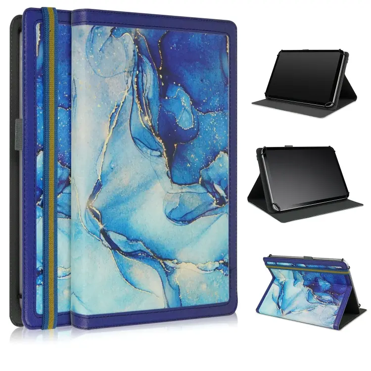 Marble Pattern Stitching Leather Tablet Case, For 10 inch