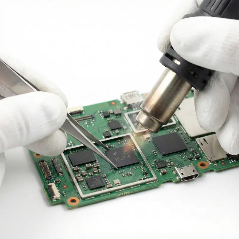 Nintendo Switch Fehler 2101-0001 Reparatur (M92T36 Chip)