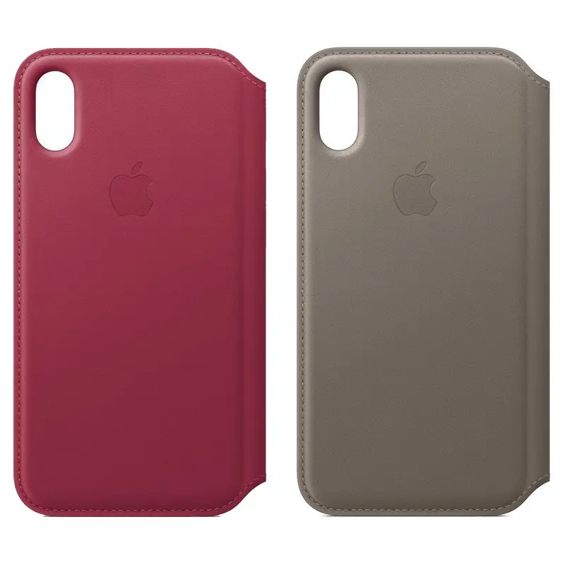 Originale Apple iPhone X Leder Folio Case